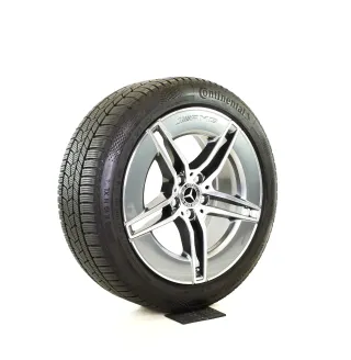 Original Mercedes E Klasse AMG W214 S214 19zoll WINTERRÄDER A2144010300/400 + RDKS  Bicolor (grau / glanzgedreht) 8,3mm - Bild 6