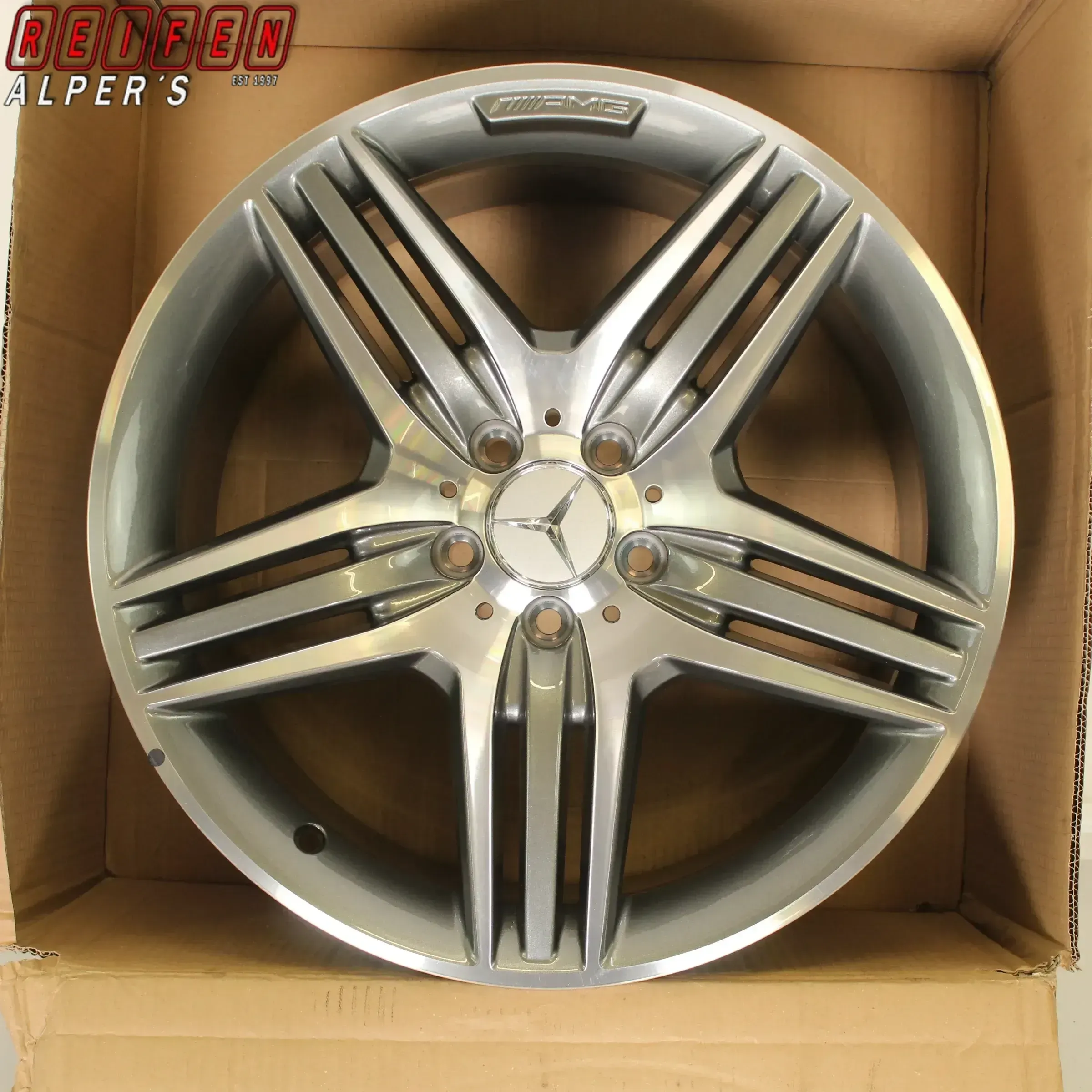 1x Mercedes S Klasse W221 CL216 19zoll AMG A2214017302 ALUFELGE HA - Bild 1