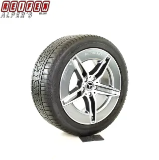 Original Mercedes E Klasse AMG W214 S214 19zoll WINTERRÄDER A2144010300/400 + RDKS  Bicolor (grau / glanzgedreht) 8,3mm - Bild 1