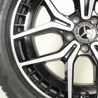 Original Mercedes EQA H243 EQB X243 AMG 19zoll WINTERRÄDER 19 Zoll + RDKS A2434010500 Schwarz/Hochglanzpoliert - Bild 6