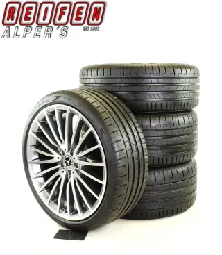 Original Mercedes S Klasse W223 V223 X223 21zoll AMG A2234011700/1800 Sommerräder + RDKS A2234011700/1800 Grau//Hochglanzpoliert - Bild 5