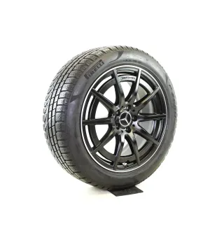 Original Mercedes 19zoll GLA/GLB 35 45S H247 X247 AMG A 2474011900 WINTERRÄDER  10-Speichen-Rad Winterräder + RDKS A2474011900 Schwarz Matt /rand glanzgedreht - Bild 4