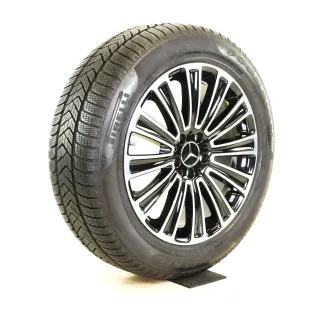 Original Mercedes  GLC C253 X253 W253 19 Zoll Winterräder + RDKS A2534011100 Schwarz//Hochglanzpoliert - Bild 6