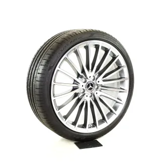 Original Mercedes S Klasse W223 V223 X223 21zoll AMG A2234011700/1800 Sommerräder + RDKS A2234011700/1800 Grau//Hochglanzpoliert - Bild 7