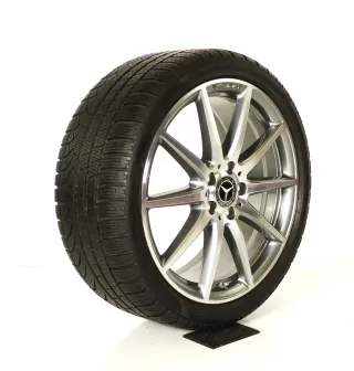 Original Mercedes C Klasse AMG C43 W206 S206 19zoll WINTERRÄDER 19 Zoll 5-Doppelspeiche-Desing + RDKS A2064012300 / A2064012400 Titangrau-glanzgedreht - Bild 5