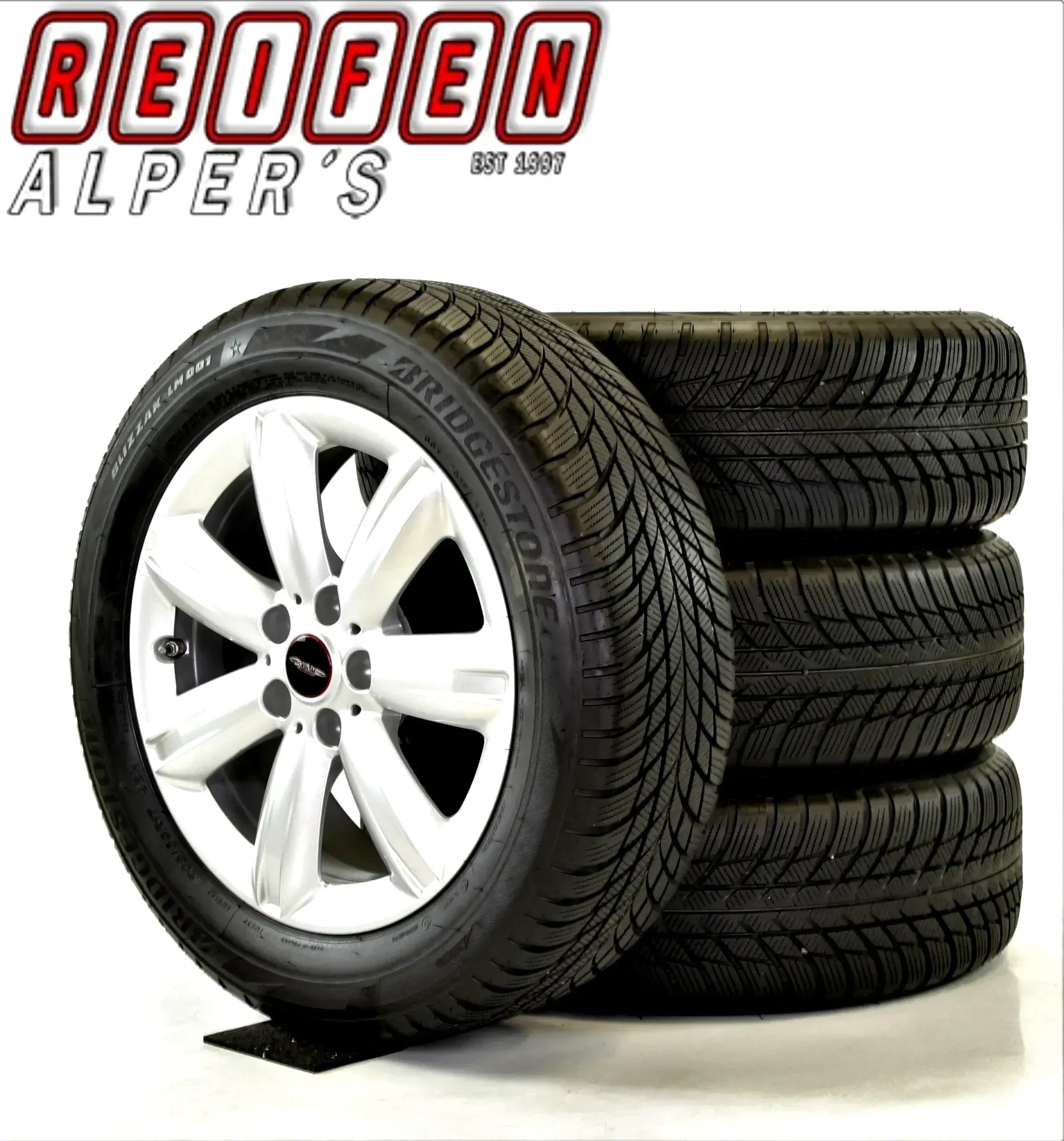 ORIGINAL MINI Countryman WINTERRÄDER Star Spoke 17 Zoll JCW Star Spoke 539  RDKS 6856041 Silber 6,3 // 7,3 mm - Bild 1