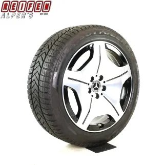 Original Mercedes S Klasse W223 V223 Maybach 19zoll Winterräder 19 Zoll Maybach + RDKS A2234016900 Schwarz, Hochglanzpoliert 7,5mm - Bild 2