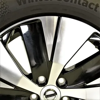 Original VOLVO XC40 18zoll WINTERRÄDER 31680403 WINTERREIFEN 18 Zoll 5-Spoke Black Diamond Cut Winterräder 31680403 Schwarz//Glanzpoliert 7 // 8 mm - Bild 8