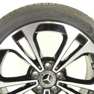 Original Mercedes C Klasse W206 18zoll WINTERRÄDER A2064016200  RDKS A2064016200 Schwarz/Hochglanzpoliert BICOLOR 7,5 // 7,8 mm - Bild 5