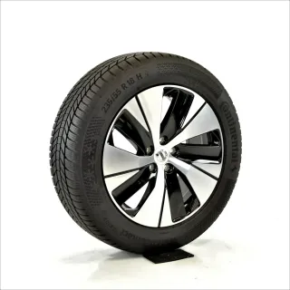 Original VOLVO XC40 18zoll WINTERRÄDER 31680403 WINTERREIFEN 18 Zoll 5-Spoke Black Diamond Cut Winterräder 31680403 Schwarz//Glanzpoliert 7 // 8 mm - Bild 3