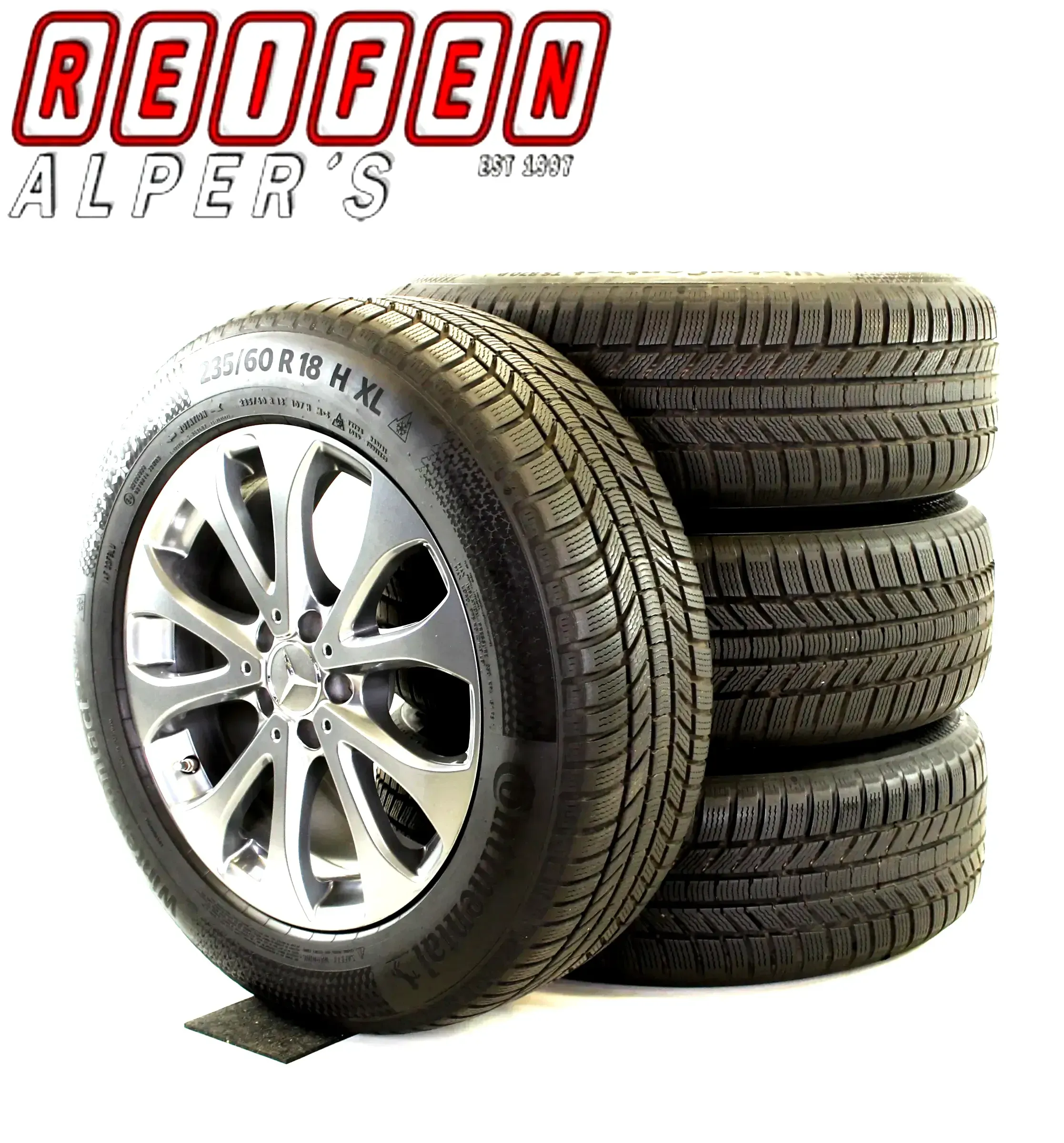 Original Mercedes GLC X253 C253 18 Zoll 10-Speichen-Rad Winterräder + RDKS A2534011500 Grau 7,2MM TOP , - Bild 1