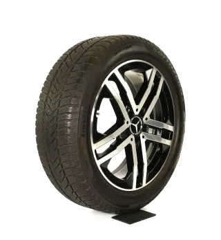 Original Mercedes GLA H247 GLB X247 19 Zoll "5-Doppelspeichen" Winterräder + RDKS A2474013900 7X23 schwarz glanzgedreht 7 // 7,9 mm - Bild 4