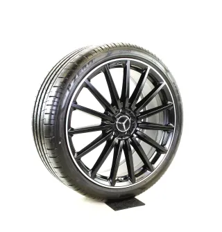 Mercedes GLA 45 H247 GLB 35 X247 AMG 21zoll SOMMERRÄDER A2474012200 + RDKS  Schwarz//Matt//Außenrand poliert... 6,5 mm - Bild 5