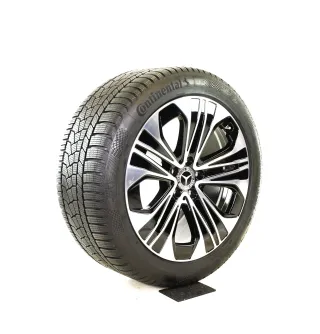 Original Mercedes E Klasse W214 S214 19 Zoll Winterräder + RDKS A2144012300/2400 7X23-W214 Schwarz//Hochglanzpoliert 8,5mm (neuwertig) - Bild 4
