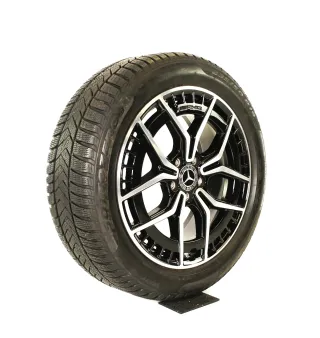 Original Mercedes EQA H243 EQB X243 AMG 19zoll WINTERRÄDER 19 Zoll + RDKS A2434010500 Schwarz/Hochglanzpoliert - Bild 5