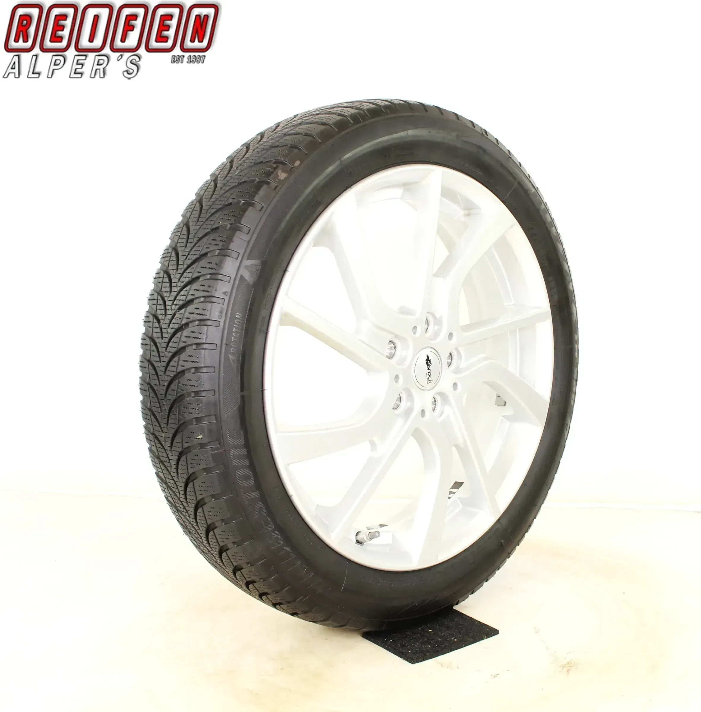 BMW i3s I01 Brock EB1 Winterkompletträder 155/70R19 88T 19 Zoll 19 Zoll Winterräder + RDKS 124R-000726 silber 2x 5,5mm - Bild 1
