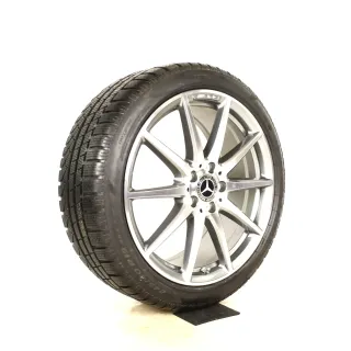 Original Mercedes C Klasse AMG C43 W206 S206 19zoll WINTERRÄDER 19 Zoll 5-Doppelspeiche-Desing + RDKS A2064012300 / A2064012400 Titangrau-glanzgedreht - Bild 5