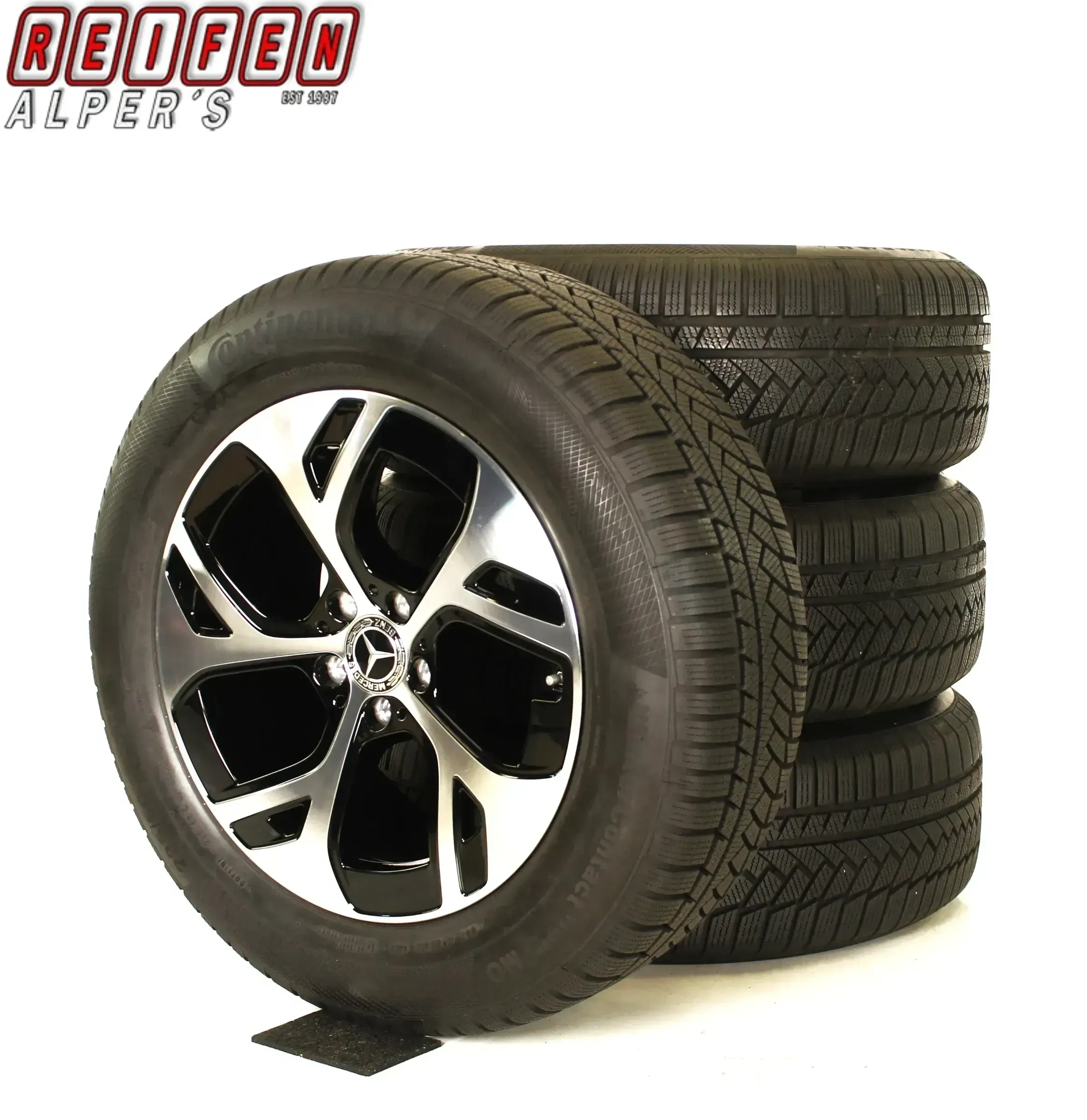 Original Mercedes GLC X254  18zoll WINTERRÄDER A2544010100 110,W254 + RDKS schwarz//Hochglanzpoliert SUV 4x4 - Bild 1