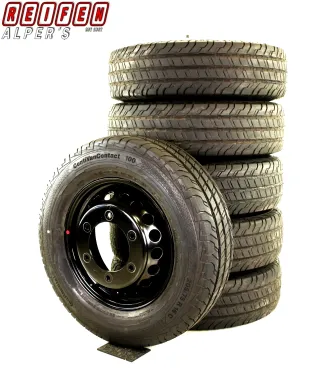 6x Original Mercedes Sprinter VW Crafter 16zoll Sommerräder A9074014700 Schwarz ca,200km gelaufen - Bild 3