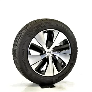 Original VOLVO XC40 18zoll WINTERRÄDER 31680403 WINTERREIFEN 18 Zoll 5-Spoke Black Diamond Cut Winterräder 31680403 Schwarz//Glanzpoliert 7 // 8 mm - Bild 4