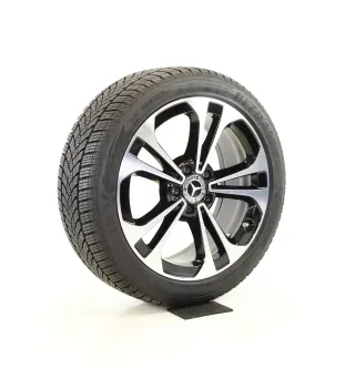 Original Mercedes C Klasse W206 18zoll WINTERRÄDER A2064016200  RDKS A2064016200 Schwarz/Hochglanzpoliert BICOLOR 7,5 // 7,8 mm - Bild 7