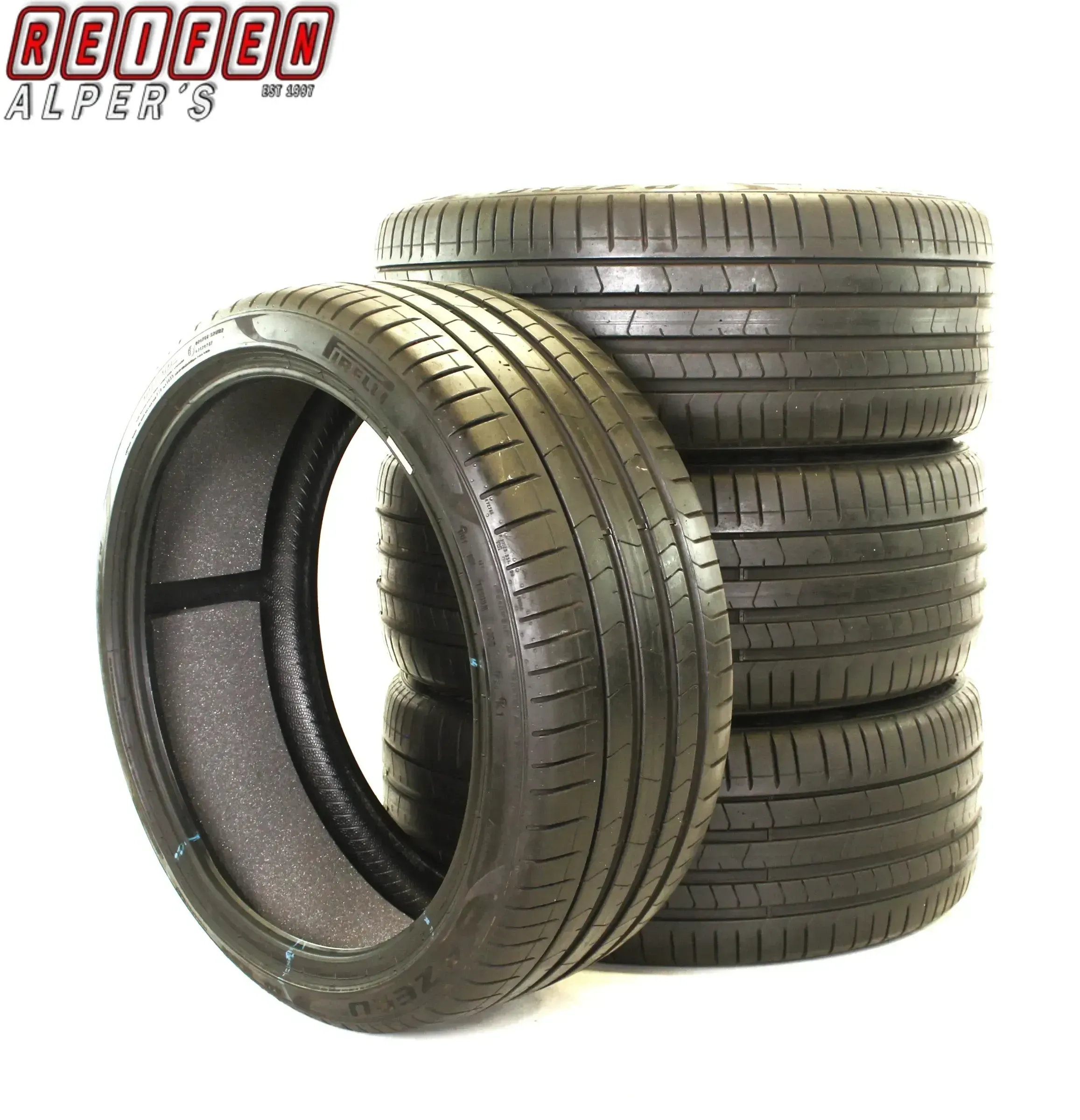 4X 255/35 R21 98Y XL PIRELLI PZERO SILENT SOMMERREIFEN - Bild 1