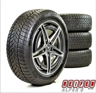 Mercedes EQC N293 AMG A2934010700 19 Zoll Winterräder + RDKS Grau/Hochglanzpoliert 8mm Original - Bild 3