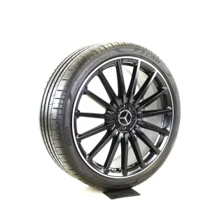 Mercedes GLA 45 H247 GLB 35 X247 AMG 21zoll SOMMERRÄDER A2474012200 + RDKS  Schwarz//Matt//Außenrand poliert... 6,5 mm - Bild 4
