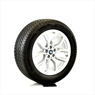 Original BMW X5 G05 X6 G06 WINTERRÄDER 19zoll V-Speiche 19 Zoll RDKS 6880685 Silber  Styling 734 - Bild 4