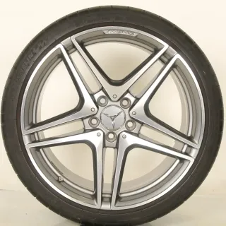 Original Mercedes C Klasse W205 S205 C63 S AMG 19zoll SOMMERRÄDER A2054016200/6300  5-Doppelspeichen-Rad + RDKS  Fe - Bild 4