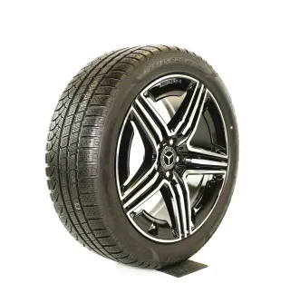Original Mercedes GLC AMG 20zoll X254 C254 A2544010600-0700  + RDKS Schwarz glanz//Hochglanzpoliert Vollesprofil WINTERRÄDER - Bild 5