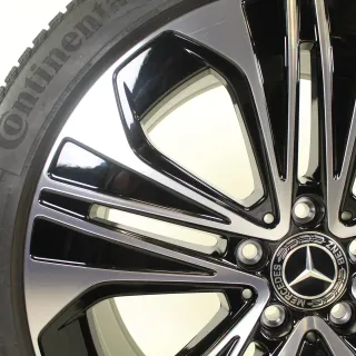 Original Mercedes E Klasse W214 S214 19 Zoll Winterräder + RDKS A2144012300/2400 7X23-W214 Schwarz//Hochglanzpoliert 8,5mm (neuwertig) - Bild 5