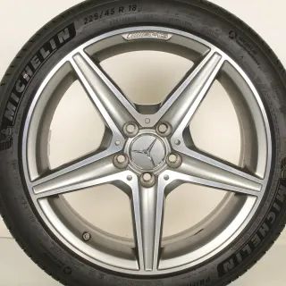 Mercedes C Klasse AMG W205 S205 C205 A205 18zoll SOMMERRÄDER A2054011100 - Bild 4