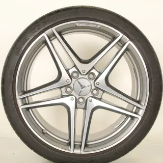 Original Mercedes C Klasse W205 S205 C63 S AMG 19zoll SOMMERRÄDER A2054016200/6300  5-Doppelspeichen-Rad + RDKS  Fe - Bild 5