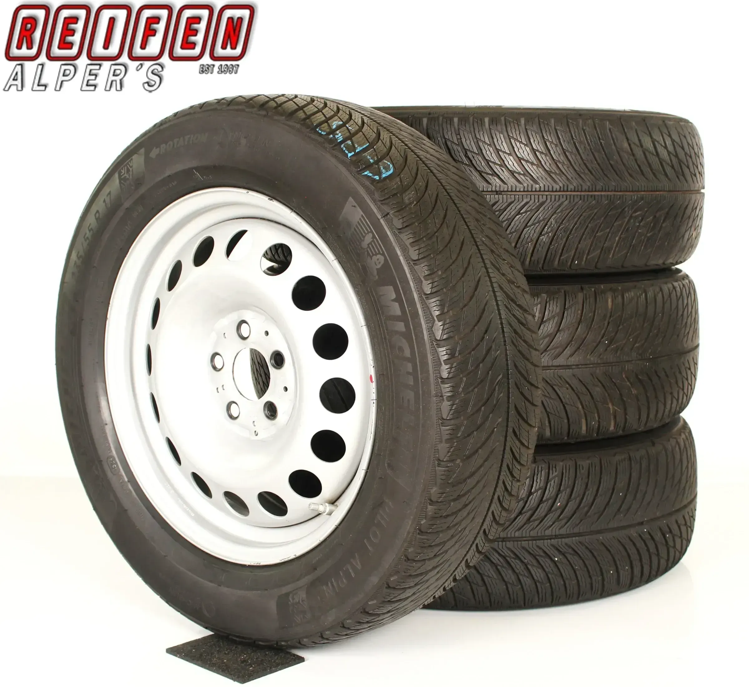Original Mercedes V Klasse W447 17zoll WINTERRÄDER A4474011700 Winterräder + RDKS Silber 6mm 235-55-17 - Bild 1
