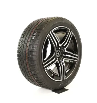 Original Mercedes GLC AMG 20zoll X254 C254 A2544010600-0700  + RDKS Schwarz glanz//Hochglanzpoliert Vollesprofil WINTERRÄDER - Bild 6
