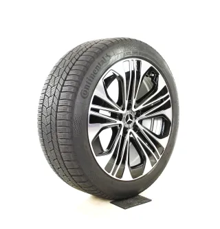 Original Mercedes E Klasse W214 S214 19 Zoll Winterräder + RDKS A2144012300/2400 7X23-W214 Schwarz//Hochglanzpoliert 8,5mm (neuwertig) - Bild 6