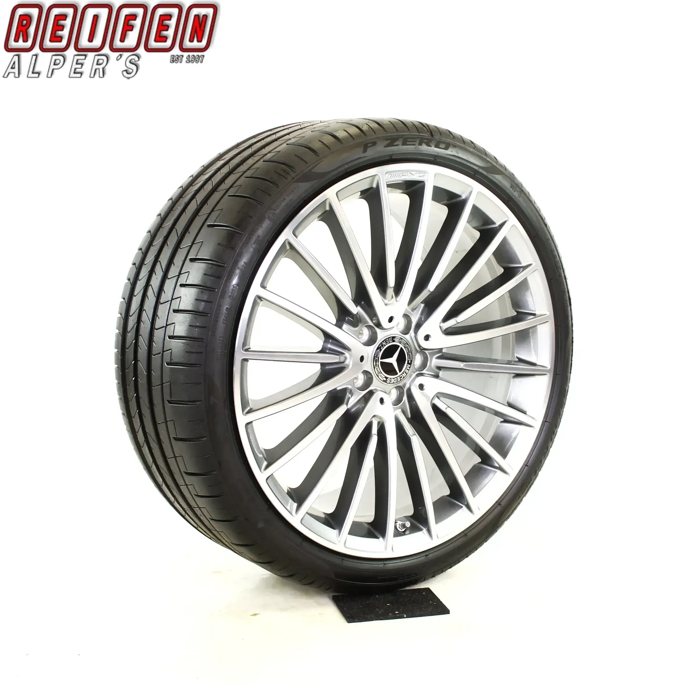 Original Mercedes S Klasse W223 V223 X223 21zoll AMG A2234011700/1800 Sommerräder + RDKS A2234011700/1800 Grau//Hochglanzpoliert - Bild 1