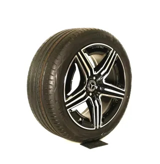 Original Mercedes GLC AMG FELGEN 20zoll X254 C254 A2544010600-0700 Sommerräder + RDKS Schwarz glanz//Hochglanzpoliert vollesprofil - Bild 3