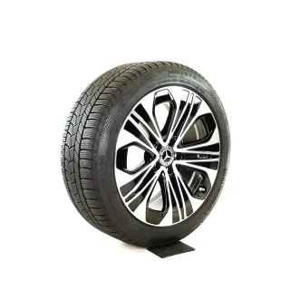 Original Mercedes E Klasse W214 S214 19 Zoll Winterräder + RDKS A2144012300/2400 7X23-W214 Schwarz//Hochglanzpoliert 8,5mm (neuwertig) - Bild 7