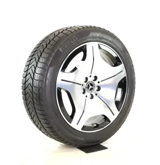 Original Mercedes S Klasse W223 V223 Maybach 19zoll Winterräder 19 Zoll Maybach + RDKS A2234016900 Schwarz, Hochglanzpoliert 7,5mm - Bild 4