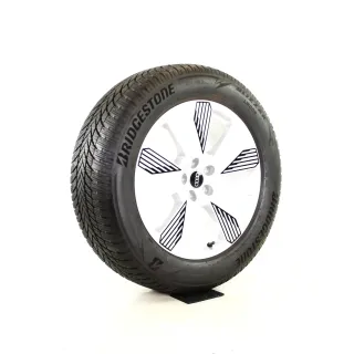 Original 19 Zoll AUDI SPORT e-tron 4KE (2018-20**) Winterräder 4KE601025L Schwarz//Silber 6mm - Bild 6