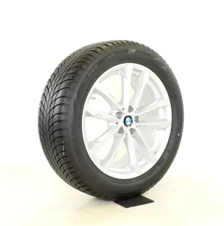 BMW X3 G01 X4 G02 691 6877325 19 Zoll V Speiche Winterräder + RDKS 6877325 Silber Original - Bild 5