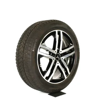 Original Mercedes GLA H247 GLB X247 19 Zoll "5-Doppelspeichen" Winterräder + RDKS A2474013900 7X23 schwarz glanzgedreht 7 // 7,9 mm - Bild 5