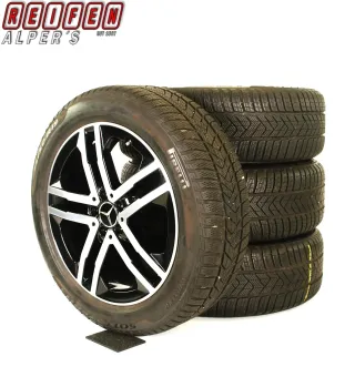 Original Mercedes GLA H247 GLB X247 19 Zoll "5-Doppelspeichen" Winterräder + RDKS A2474013900 7X23 schwarz glanzgedreht 7 // 7,9 mm - Bild 2