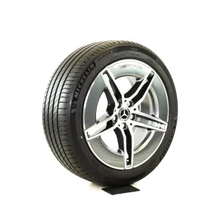 Original Mercedes E Klasse AMG W214 S214 19zoll SOMMERRÄDER A2144010300/400  Bicolor (grau / glanzgedreht) ca,150km gelaufen - Bild 7