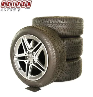 Original Mercedes E Klasse W213 S213 AMG HYBRID 18zoll WINTERRÄDER A2134016300/6400 5 Speichen + RDKS A2134016300 Grau Himalaya / Glanzgedreht. - Bild 3