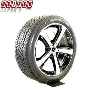 Original Mercedes C Klasse X206 ALL TERRAIN 19zoll WINTERRÄDER A2064015800 5-Arm-Desing Winterräder +rdk  Glanzschwarz-frontgedreht 7,6mm - Bild 3
