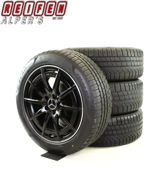 Original Mercedes 19zoll GLA/GLB 35 45S H247 X247 AMG A 2474011900 WINTERRÄDER  10-Speichen-Rad Winterräder + RDKS A2474011900 Schwarz Matt /rand glanzgedreht - Bild 3