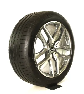 Original Mercedes GLE 53 63 AMG V167 C167 SOMMERRÄDER A1674014200/4300 21 Zoll+ RDKS A1674014200 Grau // Glanzpoliert - Bild 7